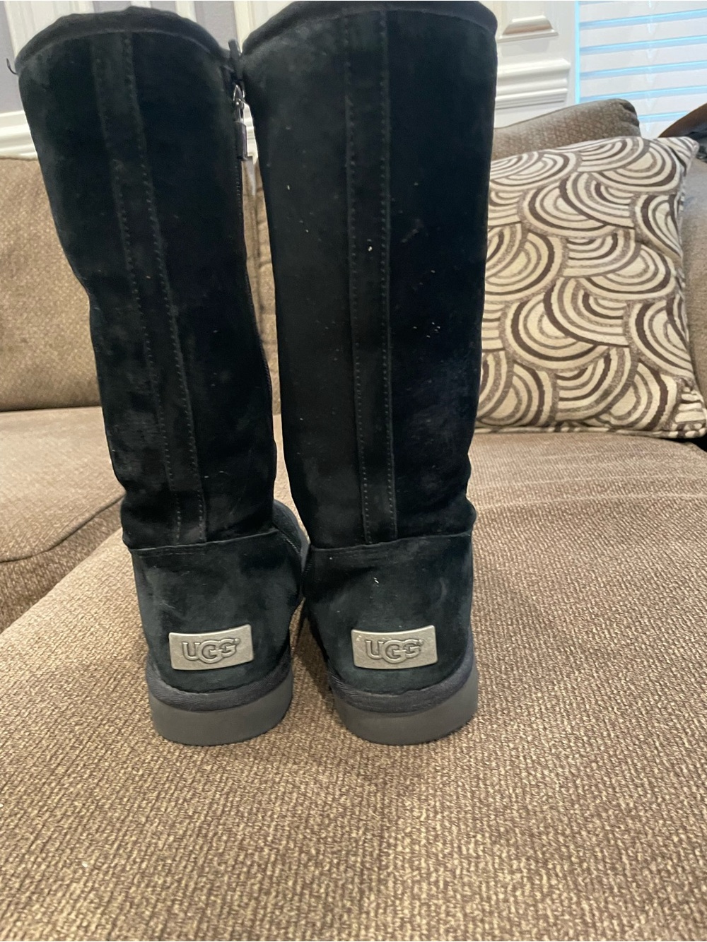 UGG Tall Black Suede Classic Boots